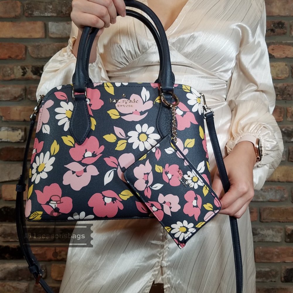 AUTHENTIC Kate Spade Darcy Satchel Road Trip with L-zip Key Chain Card HOLDER